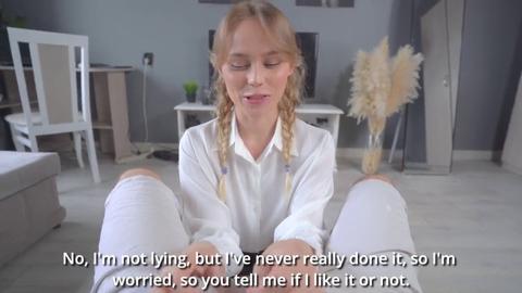 School girl sucking BBC surprise mate's hubby