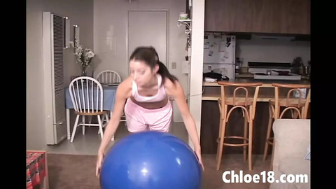 Slutting 18-year-old Chloe goes wild, finger-banging & smothering her snatch like a pro