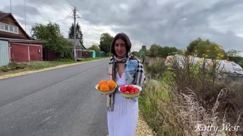 She was ravaged in her garden without permission, while her spouse was absent