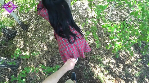 Anny Walker's woods walk turned to a raw, cumshot finale