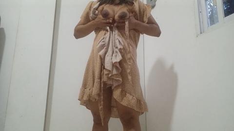 Mom's little sinner gets off on messy cleaning sprees, shedding sweat and shame