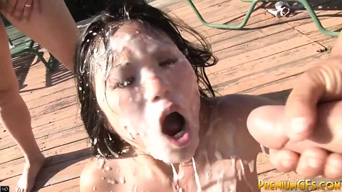 Teenage Asian bombshell overflows with jizz as she's thoroughly satisfied by relentless penetration