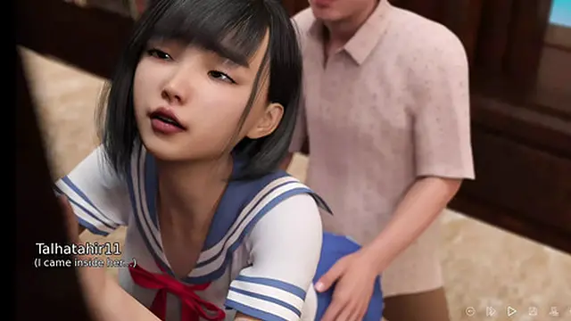 girlfriend In College Library - boyfriend girlfriend - Rough Fuck In Library - Animated Porn Game