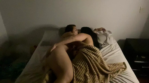 Missionary-style lesbo freaks, sweaty puss pumping hardcore, intense!