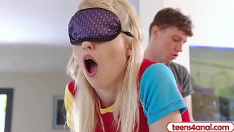 Sultry Blonde Stepsister Mistakes My Meatstick for Peanuts