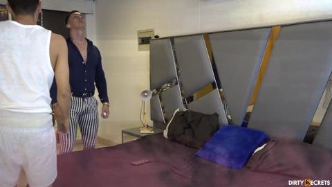 My stepsister's hot lesbian girlfriend gobbles my hard-on, raw, sloppy, and wet