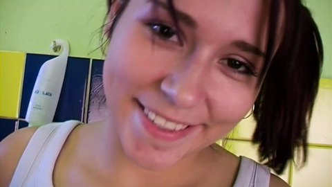 Raw teenage booty getting wrecked by a dripping hot load
