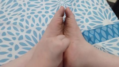 Unbridled foot worship ecstasy atop sweaty soles with boss's bling