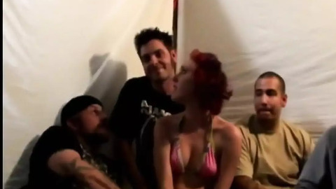 Moons Mystick is a gangbang harlot, gangbanged by an entourage of lustful studs on cam