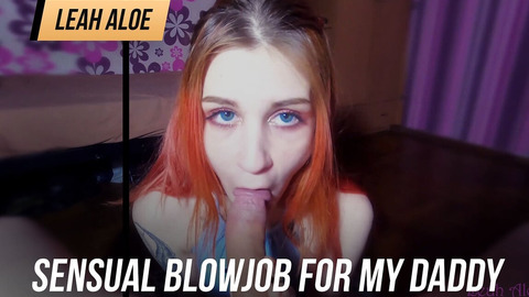 **Dirty daddy gets mouth-gagged by his thirsty step-daughter**