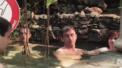 Sultry teens indulge in poolside pleasures and XXX frolicking