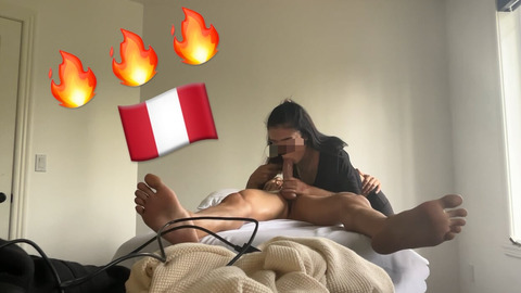 Peruvian beauty serviced by massive Asian shaft in sizzling 3rd treatment session
