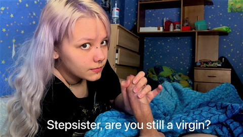 Stepsister Spots My Hard-On, Then Gets Down on Knees