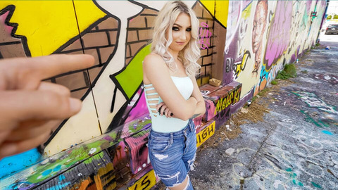 Dirty teen seductress Britt Blair gets her stepdad's wheels by sucking and banging hard