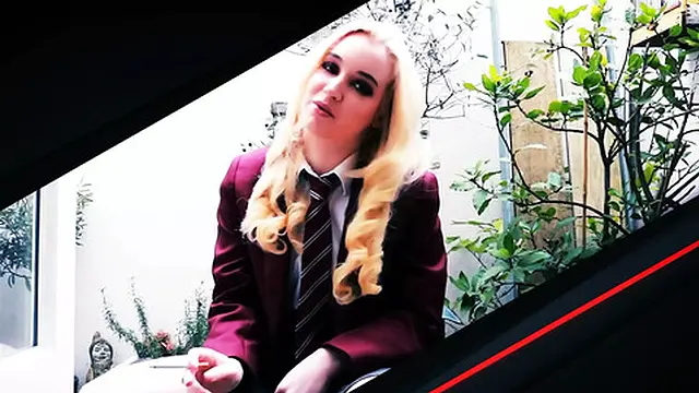 Hot College Student Makes Herself Cum In Her Sexy Uniform