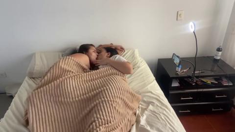 Mornin' Cummin' Warmly Wrapped, Lesbians' Sultry Snooze F*ck Session Unfolds Under Duvet