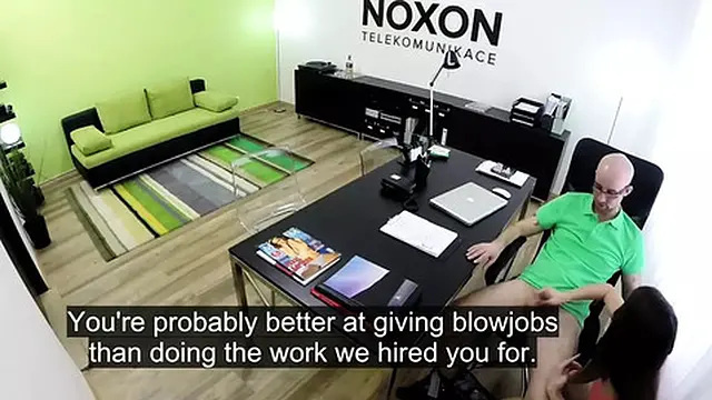 Small Tits Teen Ass Fucked by Her Boss in the Office