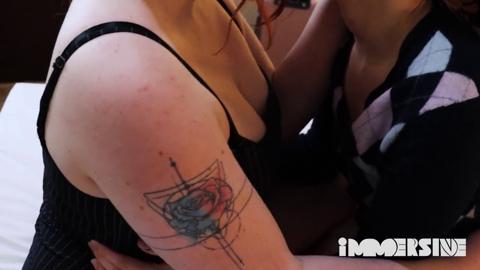 Chubby redhead fellato with her mouth on my vulva