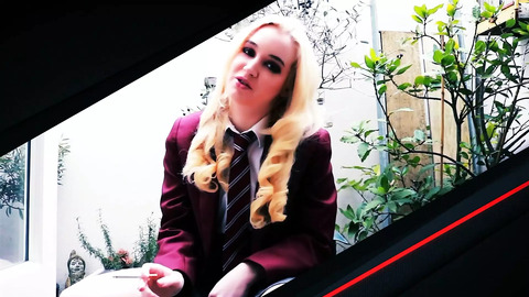 British Redhead Teen Pleasures With Her Hands