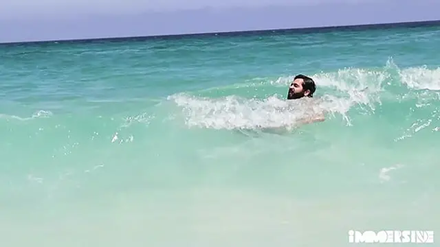 Blindly pounding the succulent mermaid′s derrière until she drowns in ecstasy