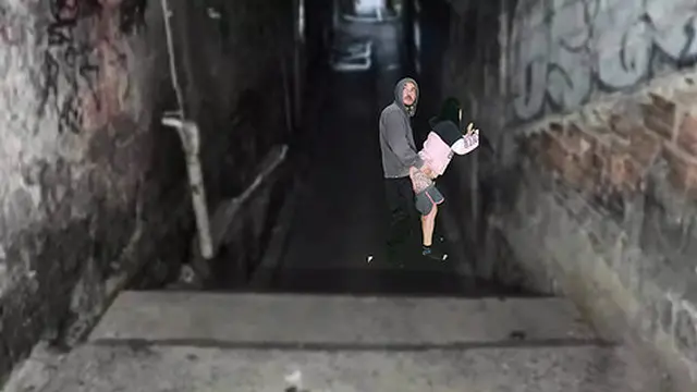  Brunette gets pounded raw in the slums by her hill boss after nasty funk session