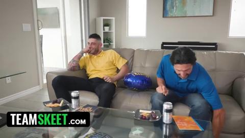 Gorgeous Young Girls Strip and Pleasure StepDads for Step-Father's Day