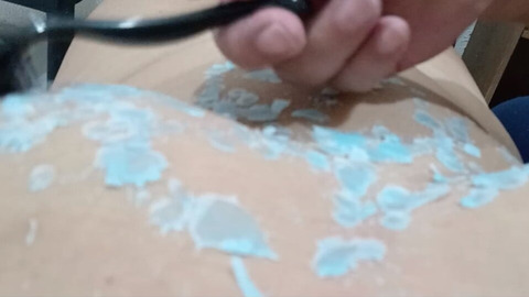 Slaves whip my nipples for being a cum-receiving tramp