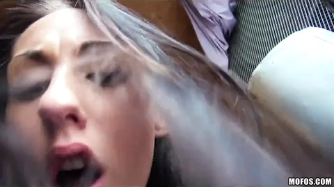 Czech teen gets royally nailed, squirting heavily afterwards