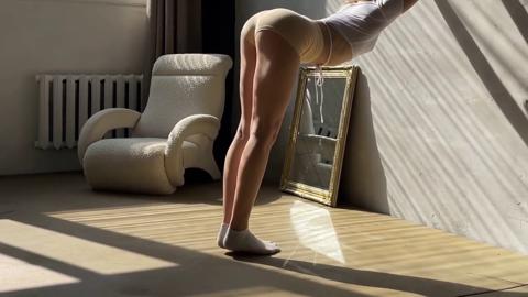 Sexy mama gets bent over, sweaty and sloppy, her juicy booty on full display like a ripe fruit