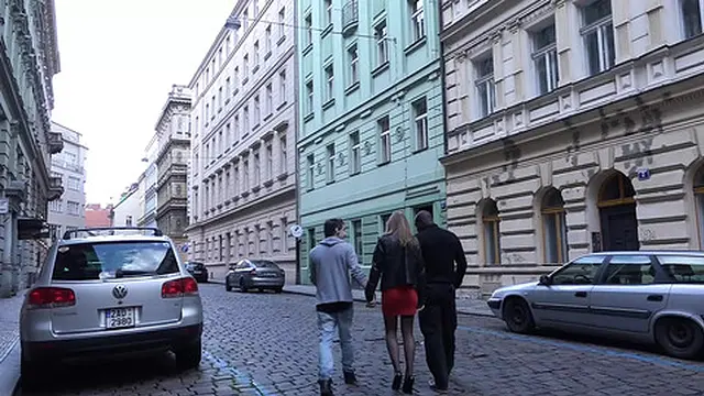 Sultry beauty gets ravaged by massive black cock🍆 in steamy threesome escapade