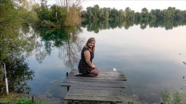 Spontaneous lake-side quickie! Did I get caught?