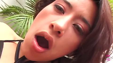 An Excited Asian Flames a Cigarette as She Pleasures Herself with a Toy