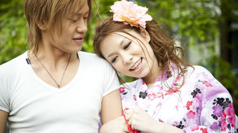 Japanese kimono-clad cutie gets brutally creampied to perfection by a savage stud