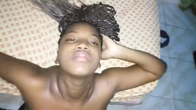 Thick ebony model′s face gets plastered with BBC semen while deepthroating and getting fucked hardcore