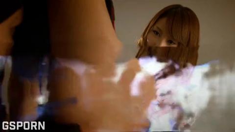 Sensual Japanese Girl Lubed Up for Steamy Threesome