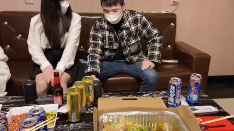 Tiny Asian chick trifling with multiple dudes, BJing and getting messy in the loo