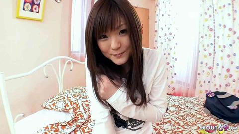 Fresh-faced little sister gets nailed, goes down for first-time blowbang