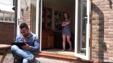 Ella Huges, red-haired teen porn star with Jake J