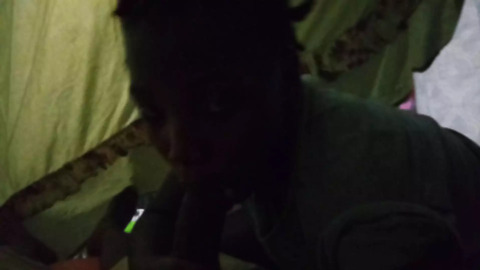Ebonyampie Giving Head for Treat Halloween Night
