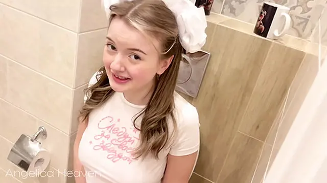 hunk Caught Girl in Bathroom &mdash;  Urinated in Mouth &mdash;  Fucked Anally