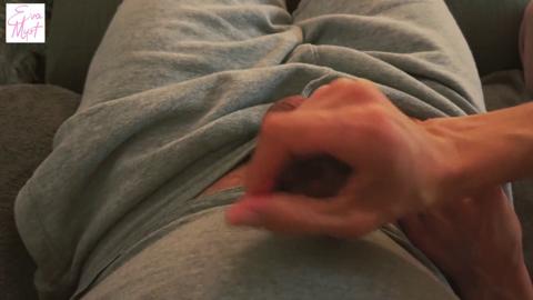 Neighbor surprise: quick handjob right after the movie!
