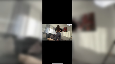 Blazing teen's fiery butt🍑 gets slammed before downward-facing-dog!