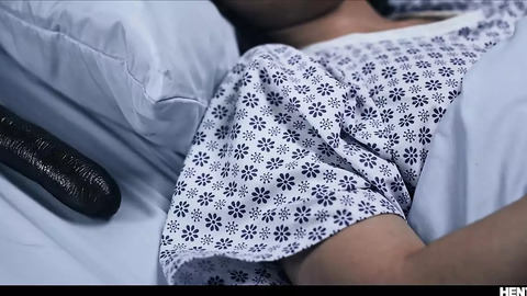 Fucked hard in hospital by multiple Asian dudes