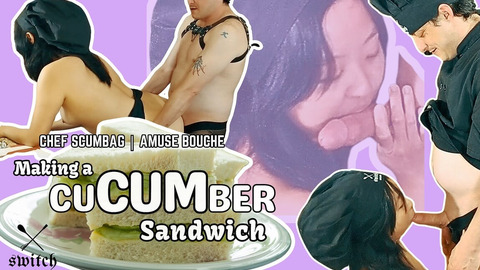 Dirty Scumbag Chef Sucks Cucumber While Making a Steamy Korean Sandwich