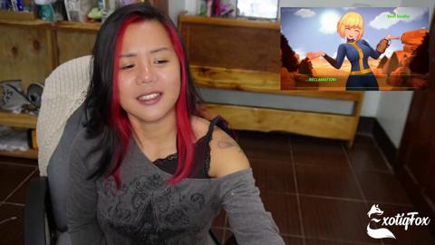'HAMICHI & PRINCESS👸 ZELA's Fallout Hentai: ExotiqFox's Extreme Solo Gooner Girl Masturbating Session'