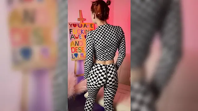 Horny Masturbation of Hairy Pussy in Sexy Taxi Suit