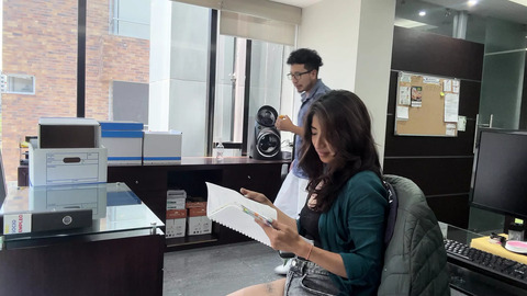 Office Boredom Fuels Hot Masturbation Session With Morbid Partner