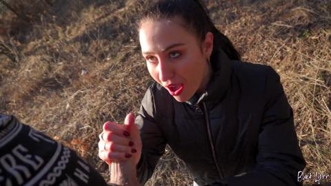 Car Ride Turns Into Blowjob And Fuck In The Woods