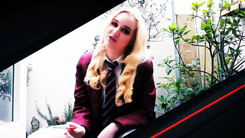 British Schoolgirl Gets Her Pussy Eaten - Female Point Of View