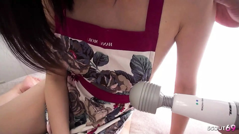 Tiny Tits Japanese Girl Experiences Deep Cumshot After Powerful Orgasm💦